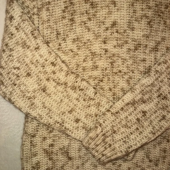 Octobre Editions Men’s Wool Speckled Chunky Knit Sweater SIZE L
